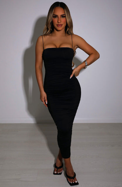 Robe longue Haven - Noir