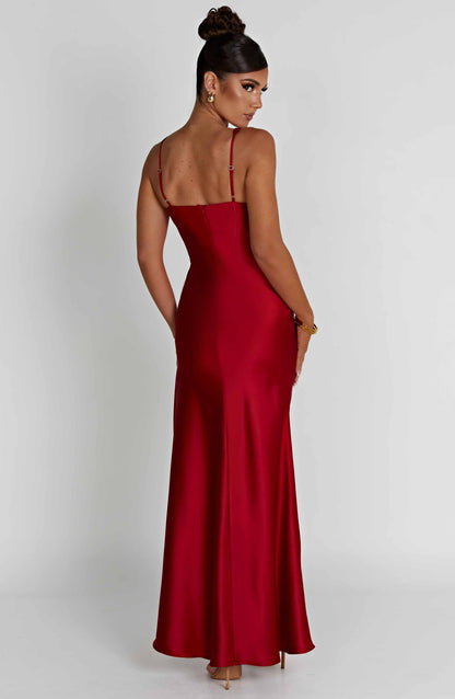 Robe longue Hayley - Rouge