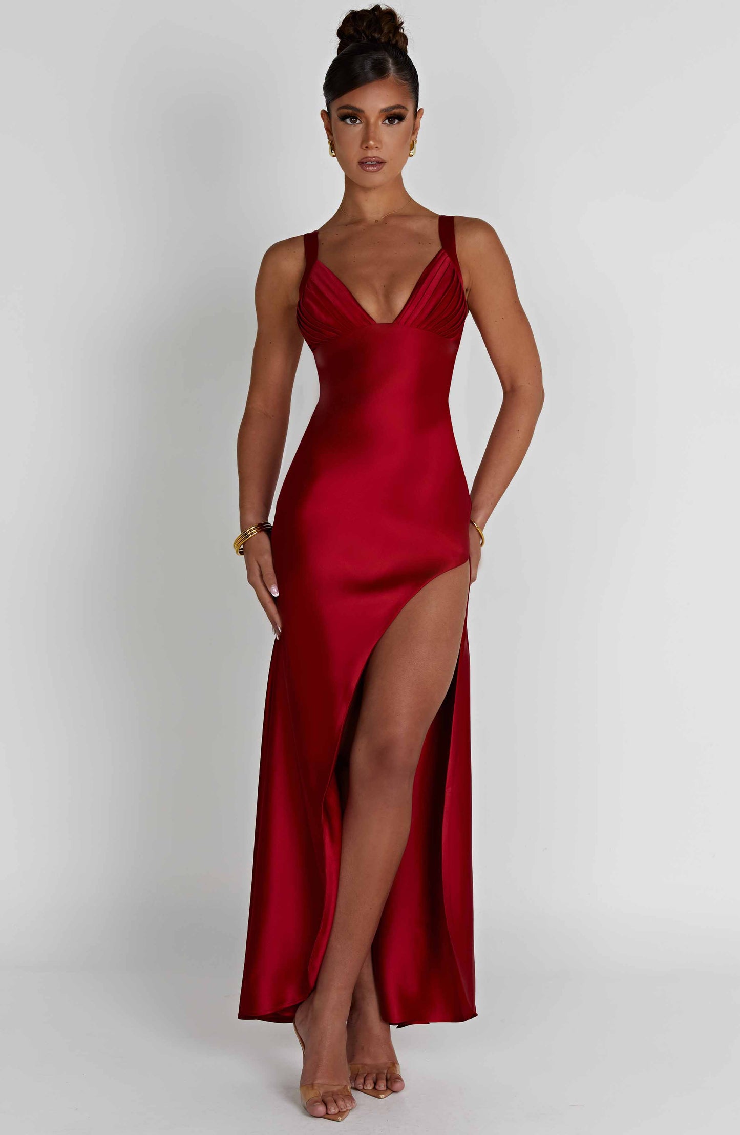 Robe longue Hayley - Rouge