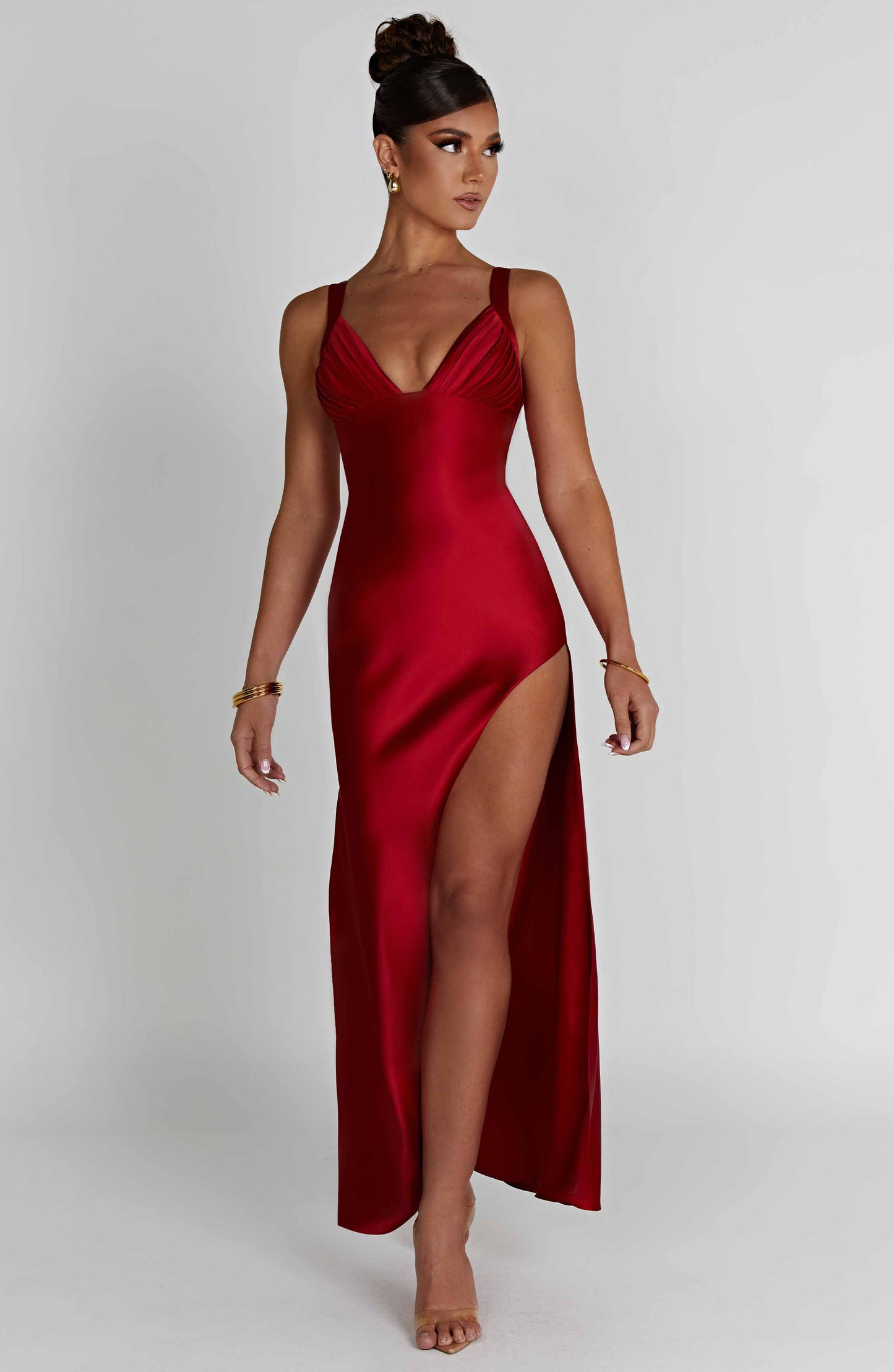 Robe longue Hayley - Rouge