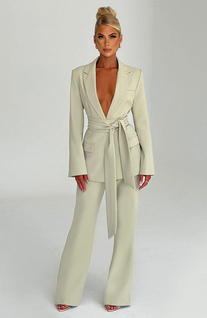 Hazel Suit Jacket - Sage