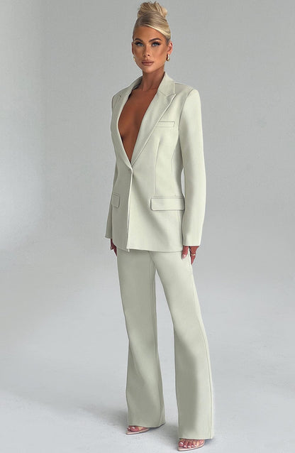 Hazel Suit Jacket - Sage