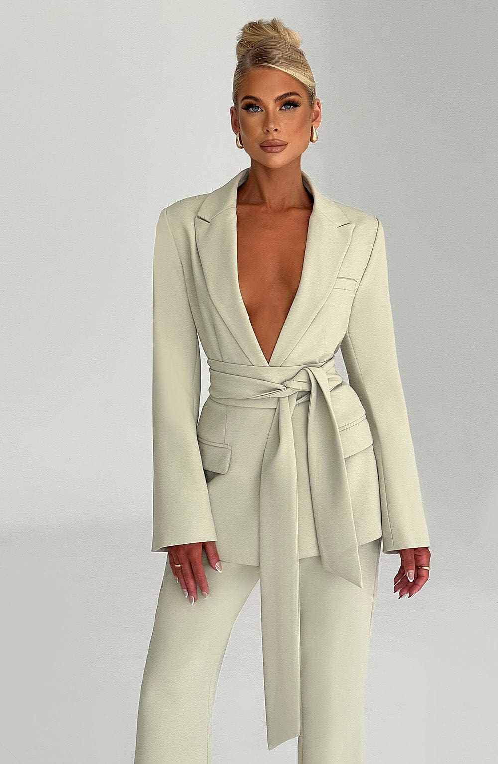 Hazel Suit Jacket - Sage