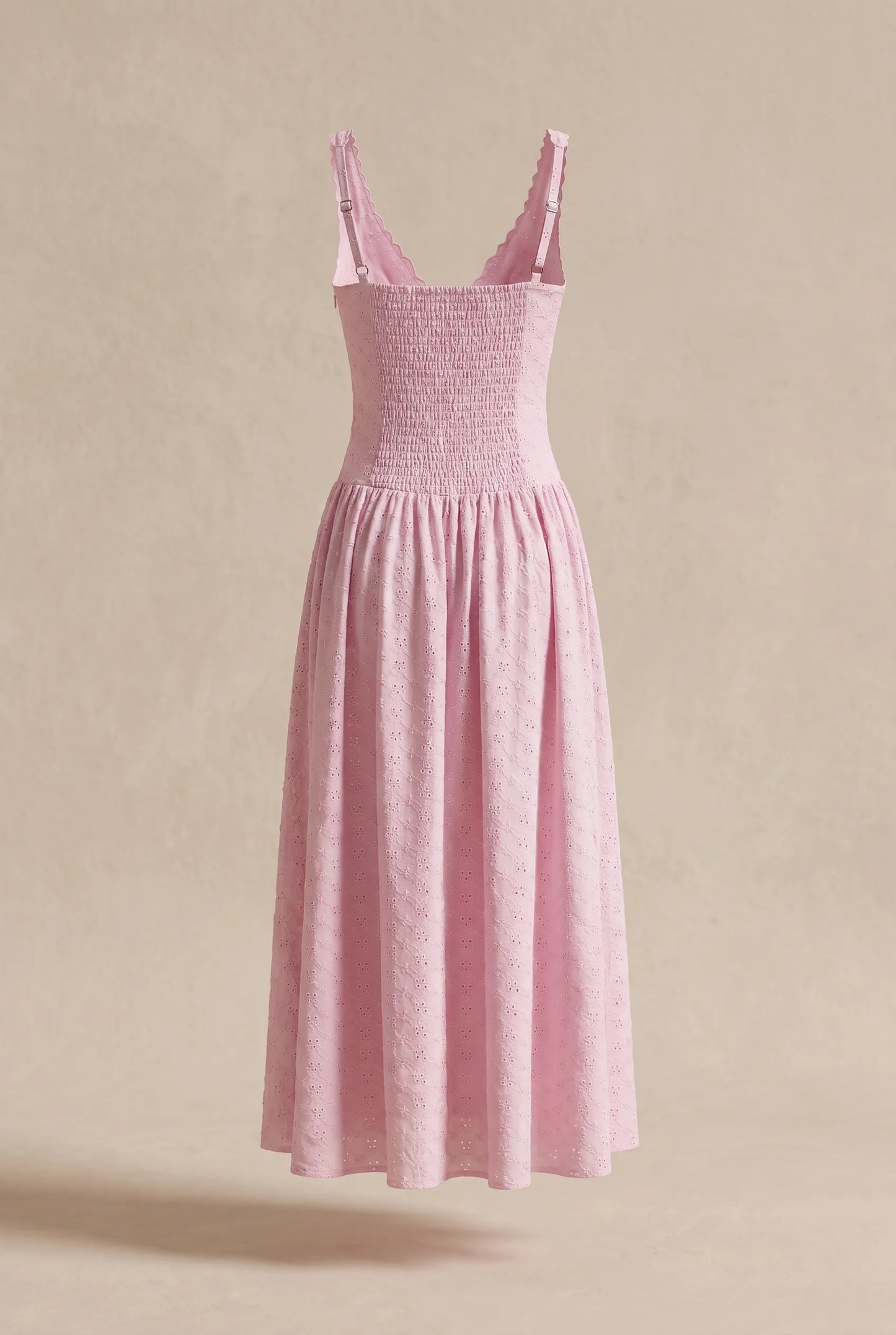 Althea Robe Mi-Longue - Rose Camélia