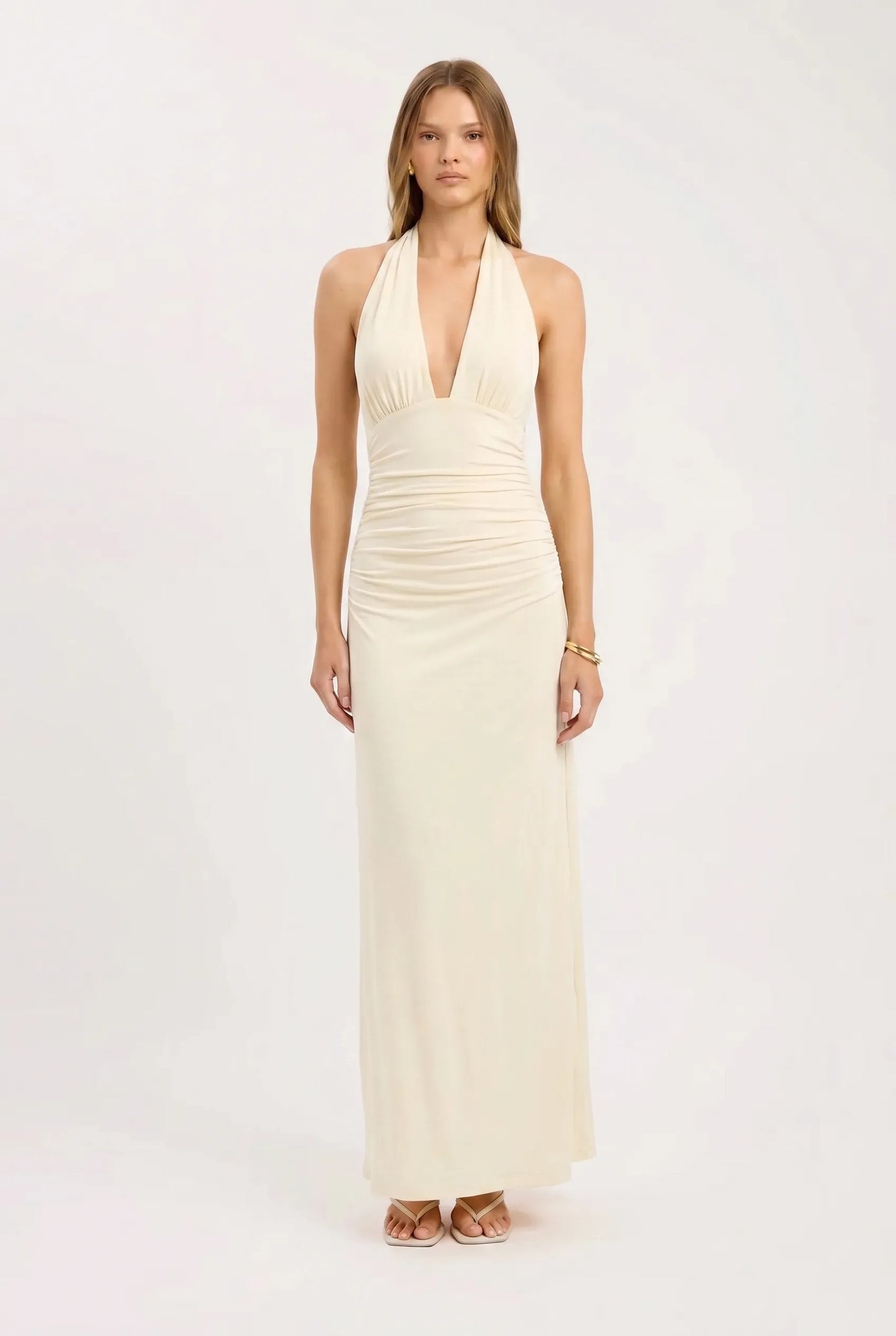 Elenya Robe Longue - Citron