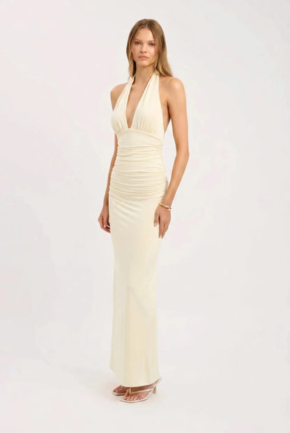 Elenya Robe Longue - Citron