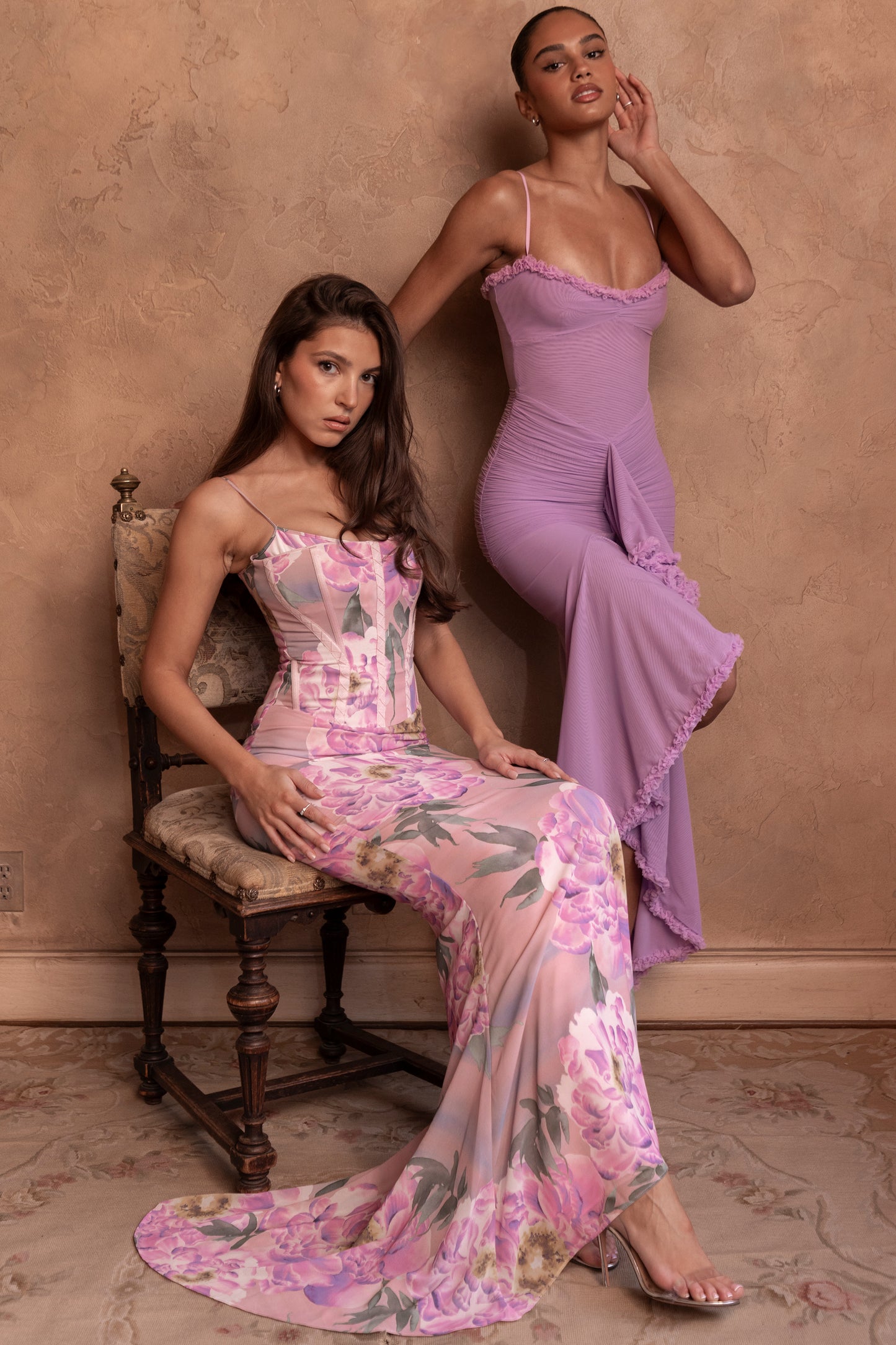 Éléonore Robe Longue Orchidée
