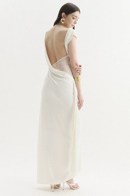 Iphigénie Robe Longue — Ivoire - Ivoire