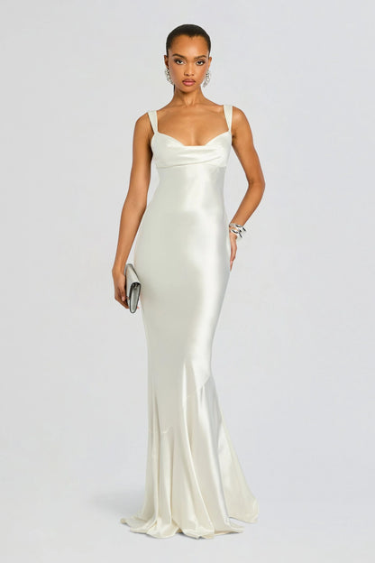 Iris Robe Longue — Blanc - Blanc