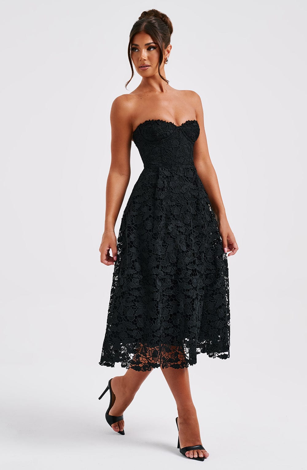 Robe mi-longue Ishani - Noir