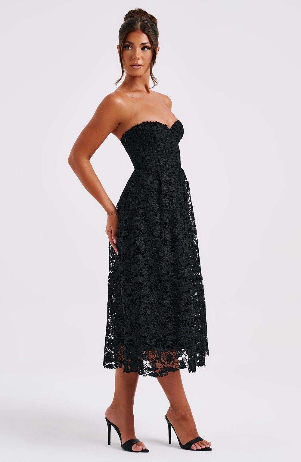 Robe mi-longue Ishani - Noir