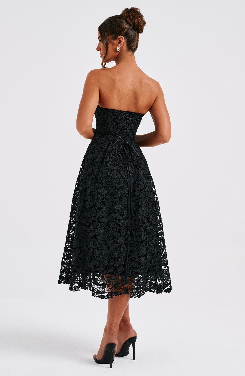 Robe mi-longue Ishani - Noir