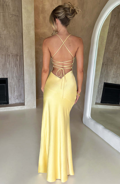 Robe longue Isobel - Citron