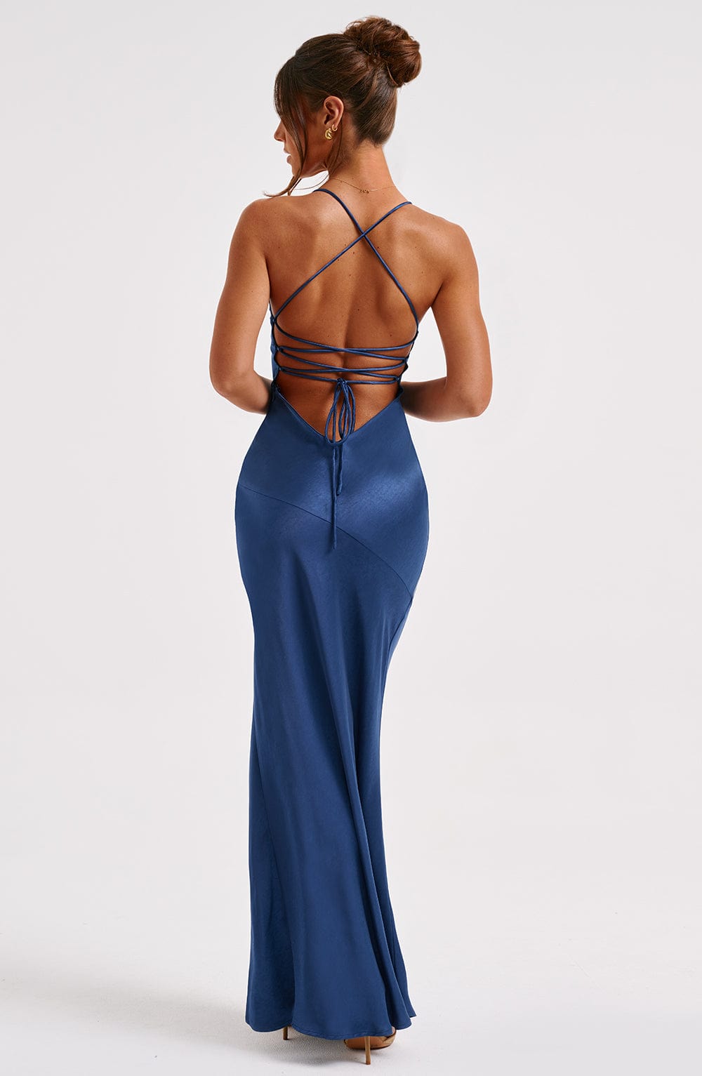 Robe longue Isobel - Bleu marine