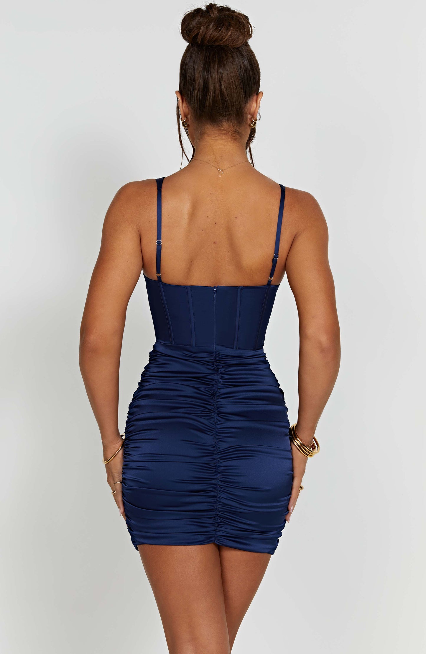 Robe courte Izabella - Bleu marine