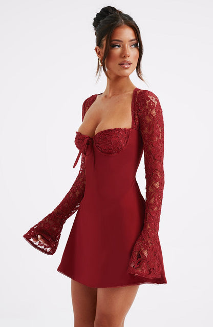 Robe courte Jacinta - Rouge