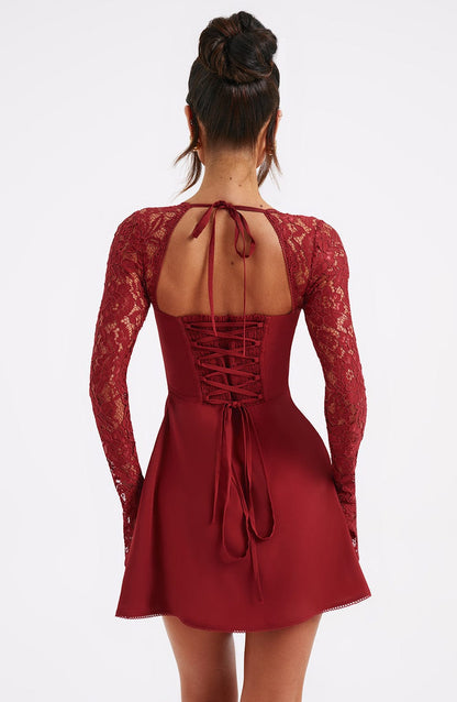 Robe courte Jacinta - Rouge