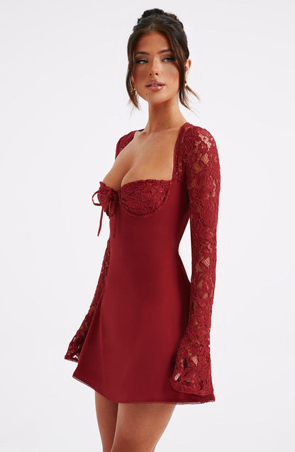 Robe courte Jacinta - Rouge