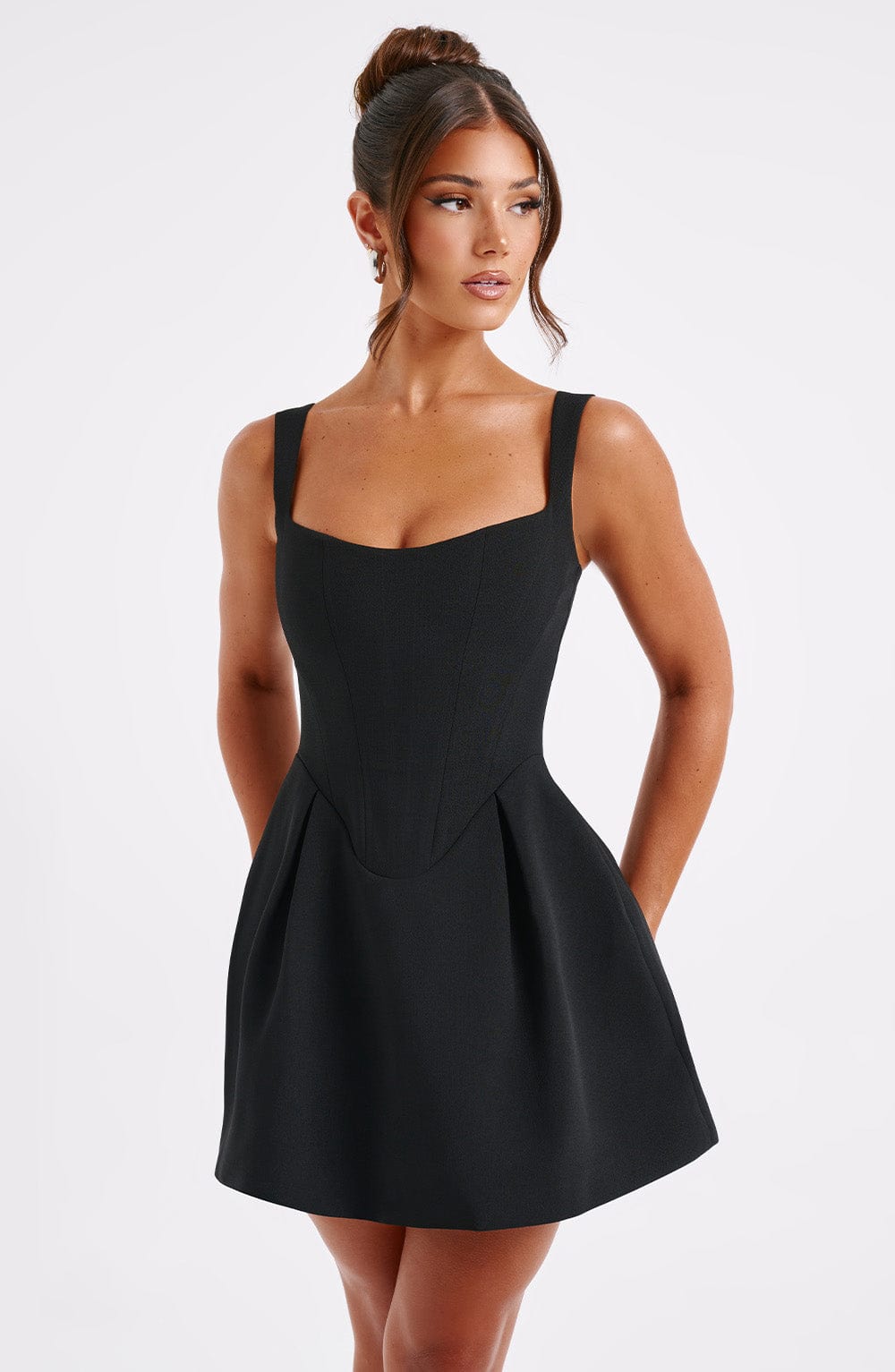 Robe courte Janiyah - Noir