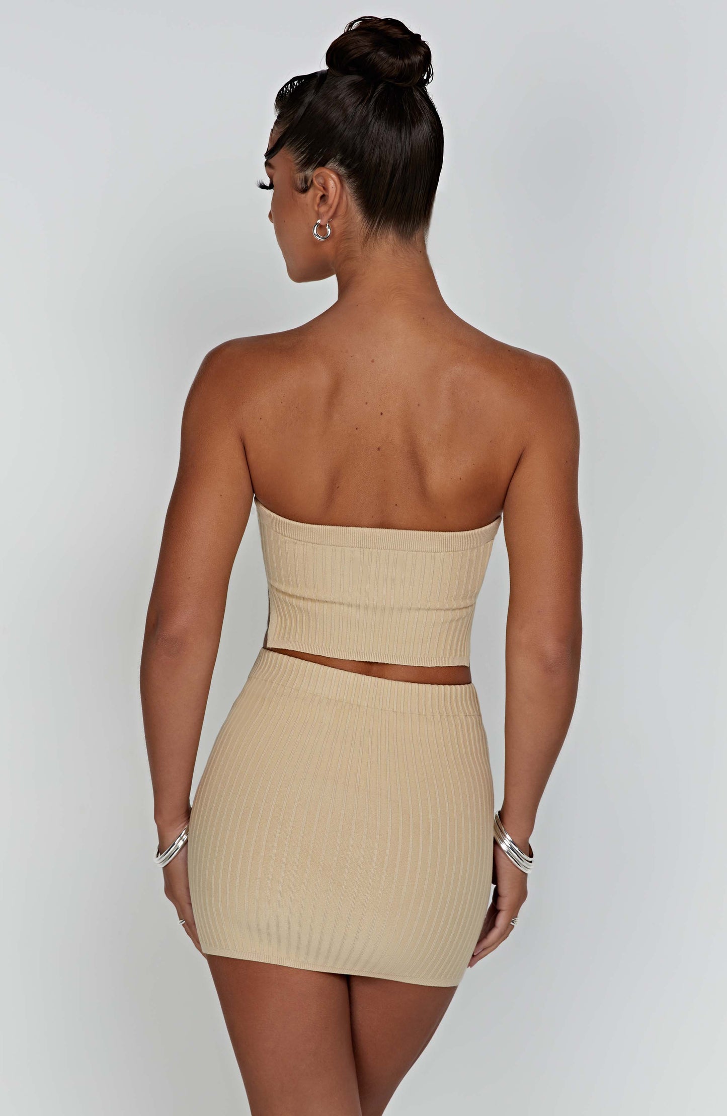 Jaz Mini Skirt - Beige