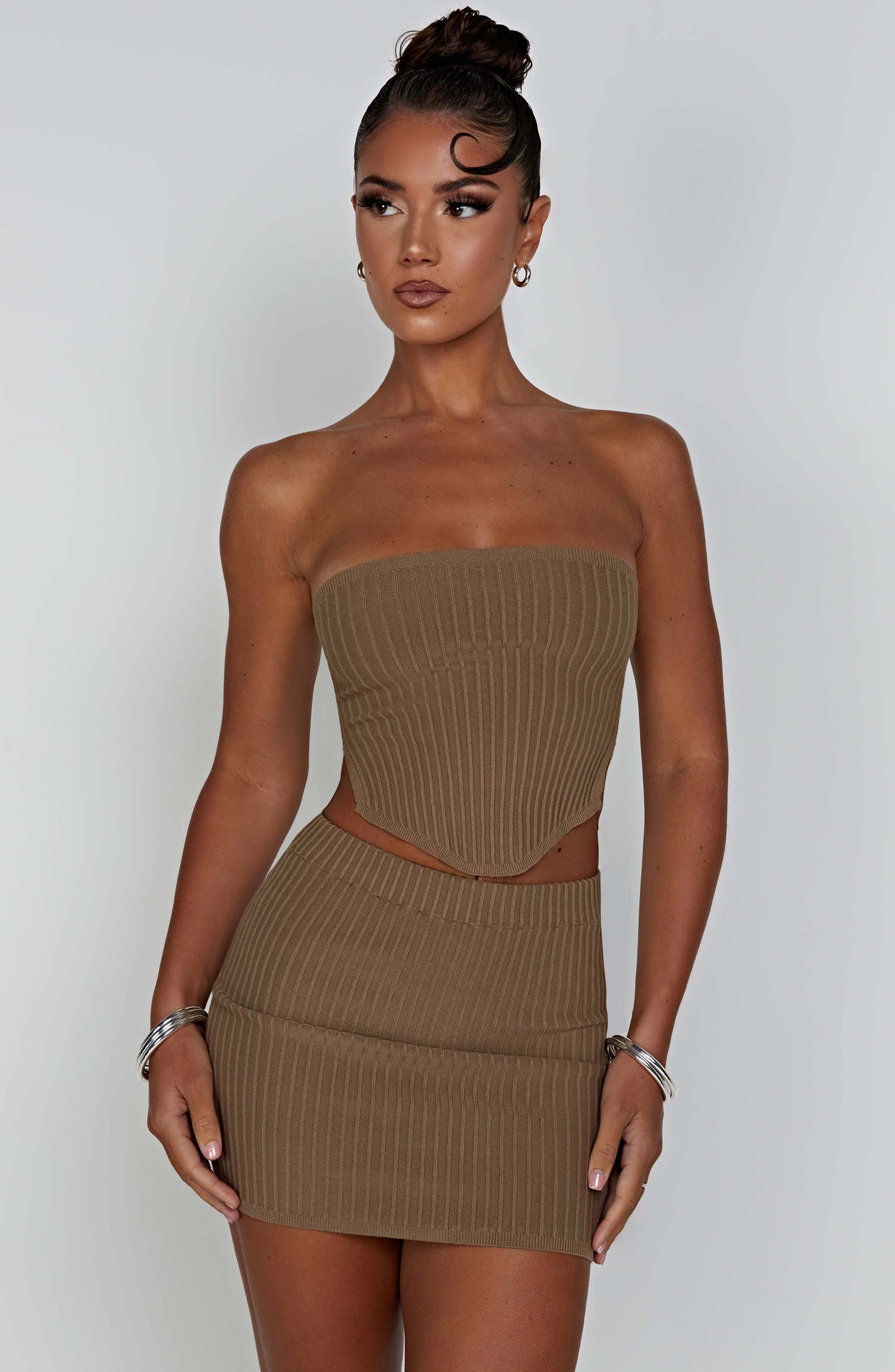 Jaz Mini Skirt - Mocha