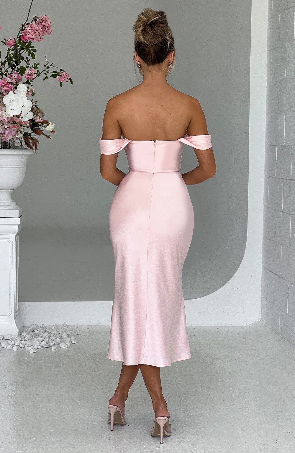 Robe mi-longue Jennifer - Blush