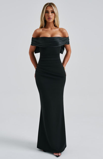 Robe longue Joanna - Noir