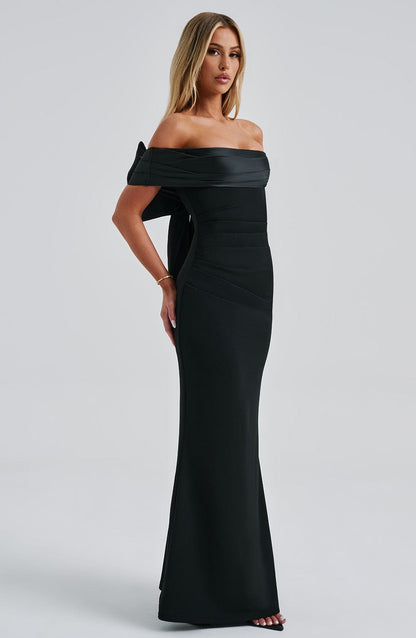 Robe longue Joanna - Noir