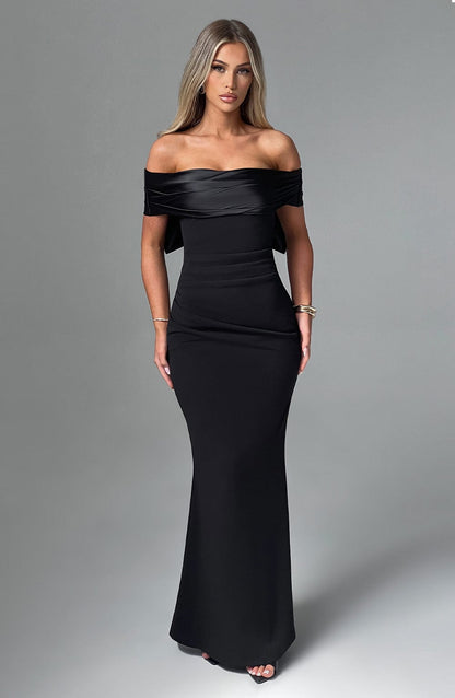 Robe longue Joanna - Noir