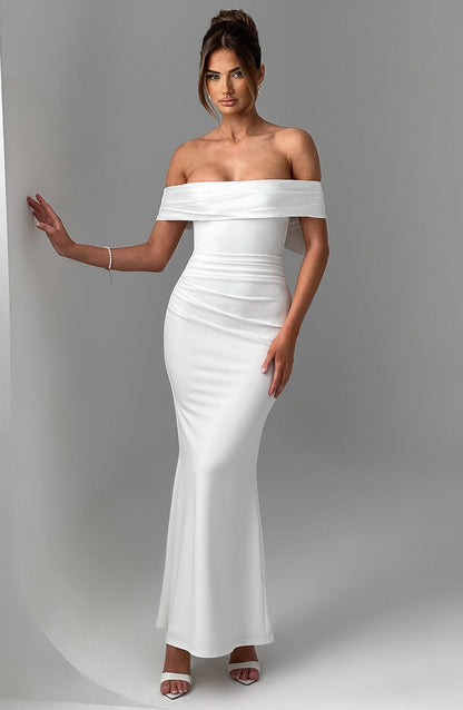 Robe longue Joanna - Ivoire