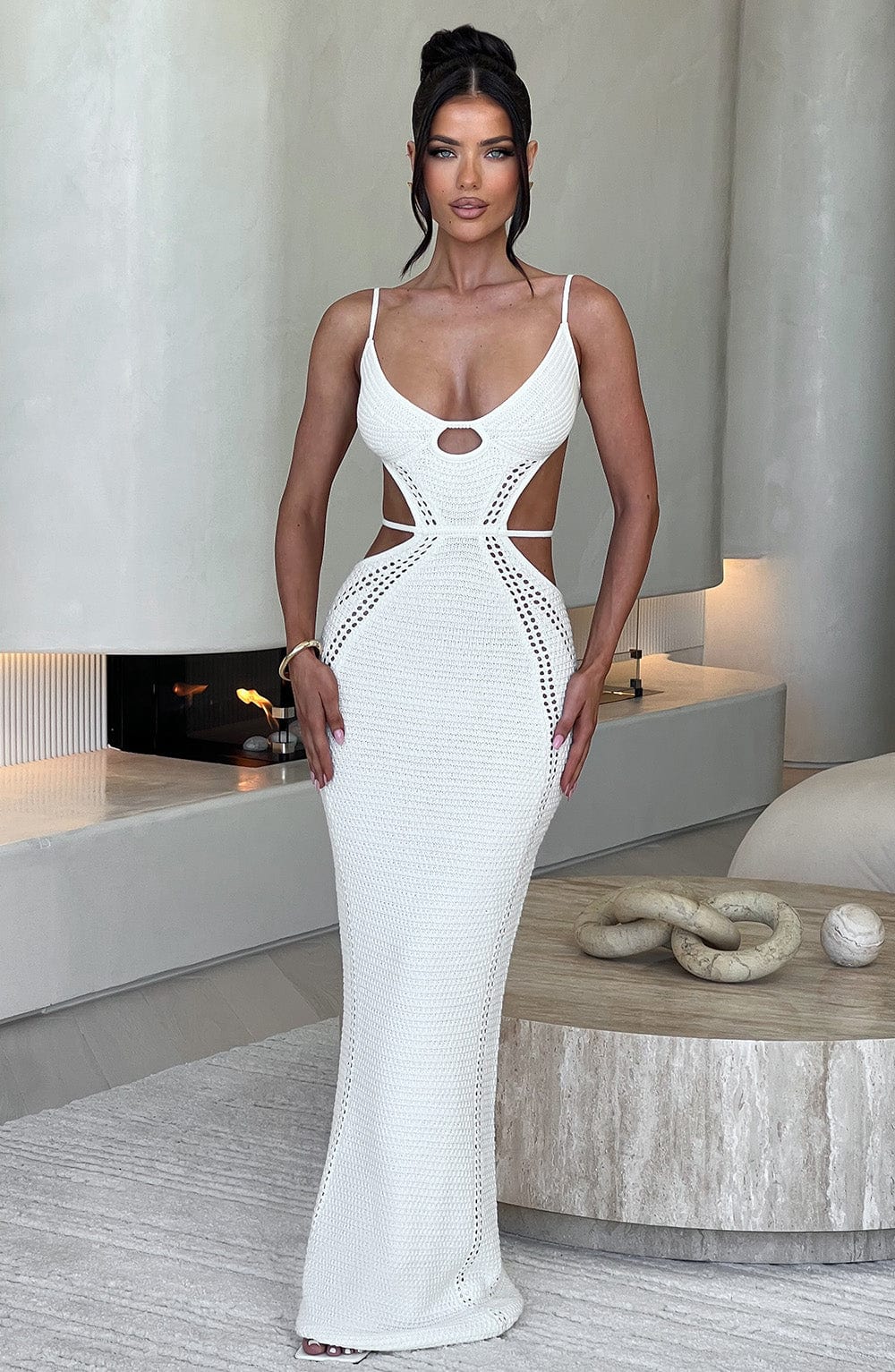 Robe longue Josefina - Blanc