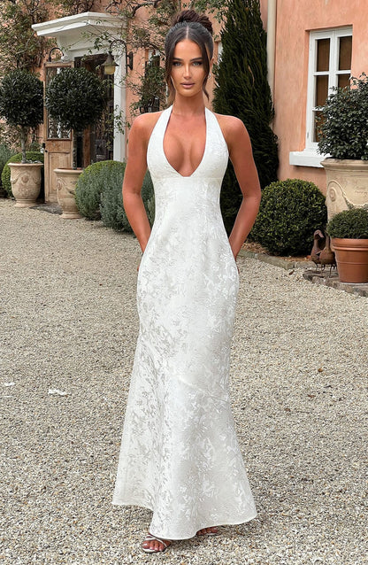 Robe longue Joséphine - Ivoire