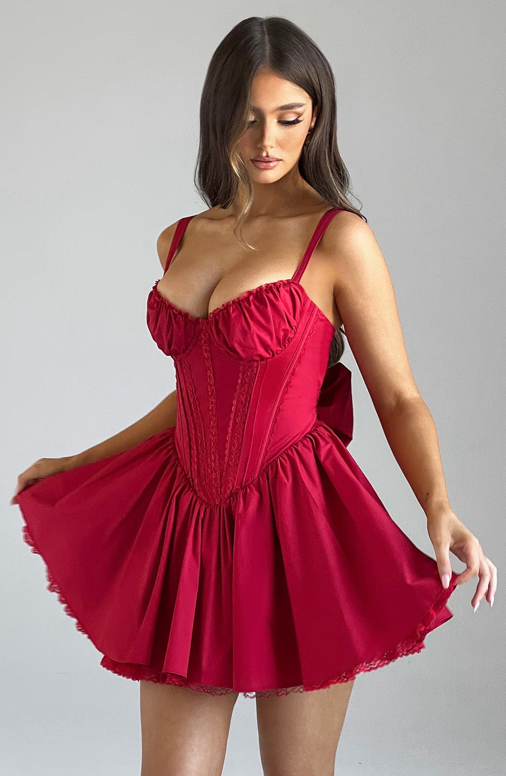 Robe courte Josie - Rouge