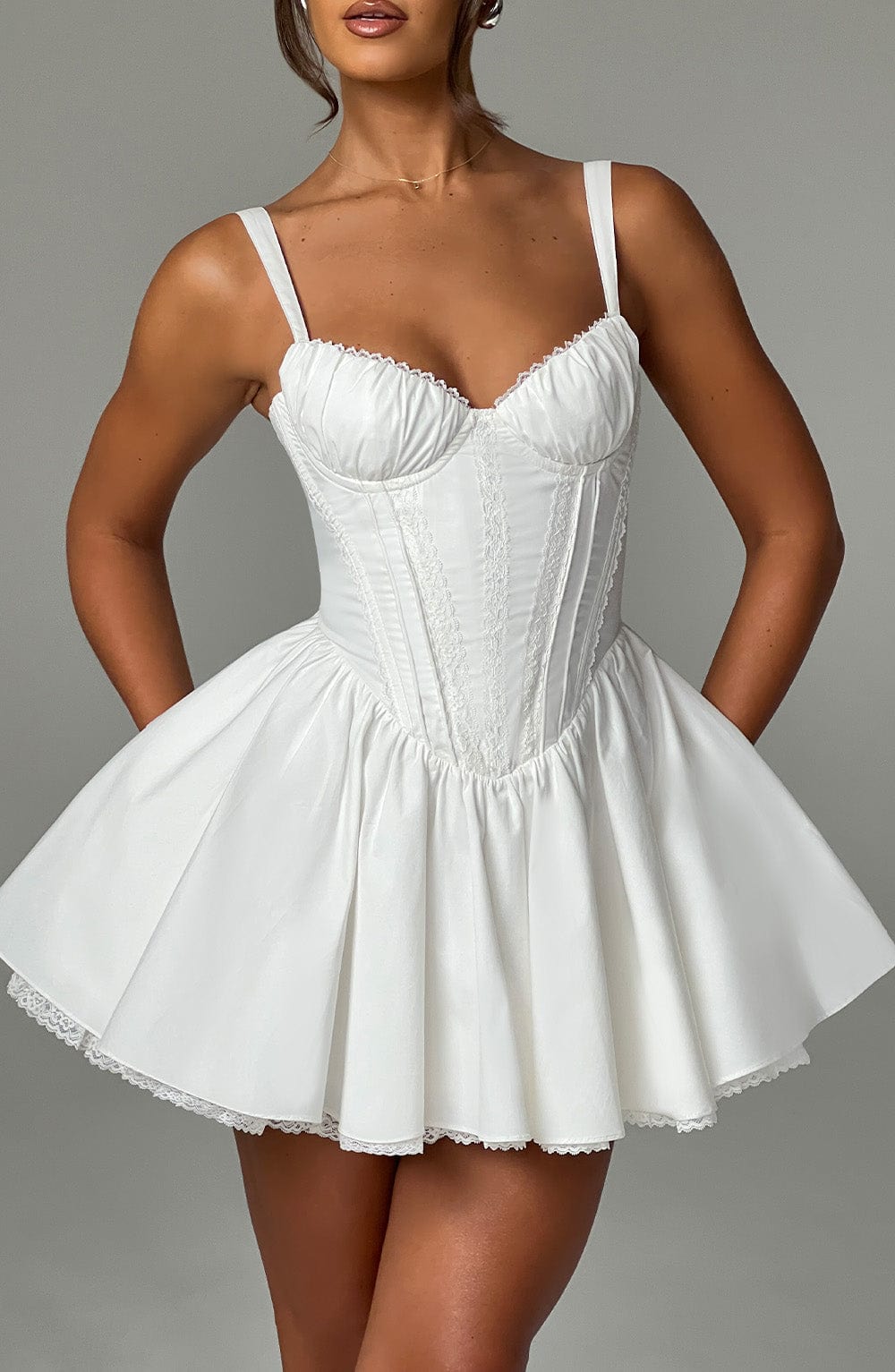 Robe courte Josie - Blanche