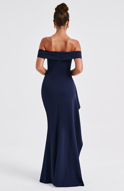 Robe longue Joyce - Bleu marine