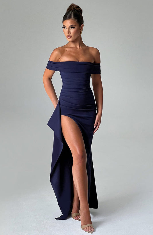 Robe longue Joyce - Bleu marine