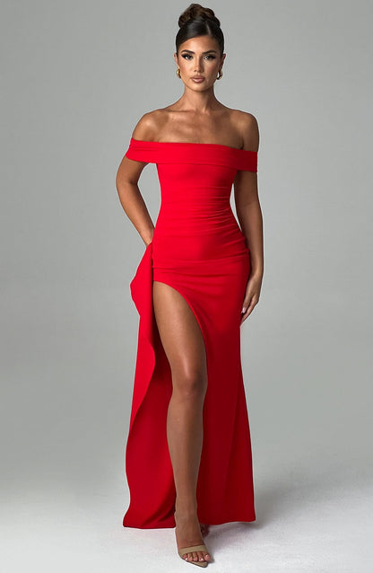 Robe longue Joyce - Rouge