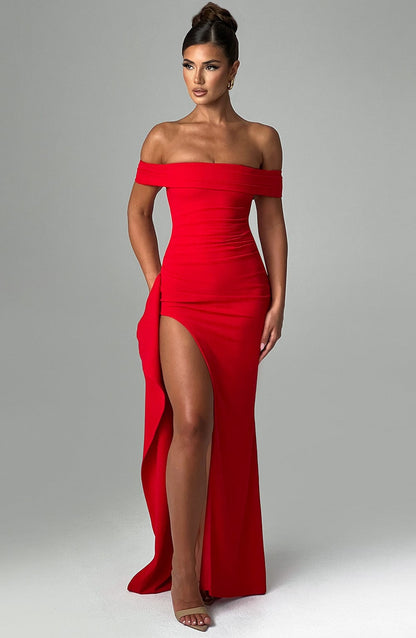 Robe longue Joyce - Rouge