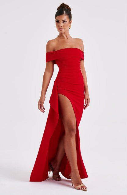 Robe longue Joyce - Rouge