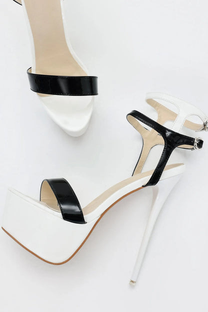 Vertige Contrast Heels – Two-tone