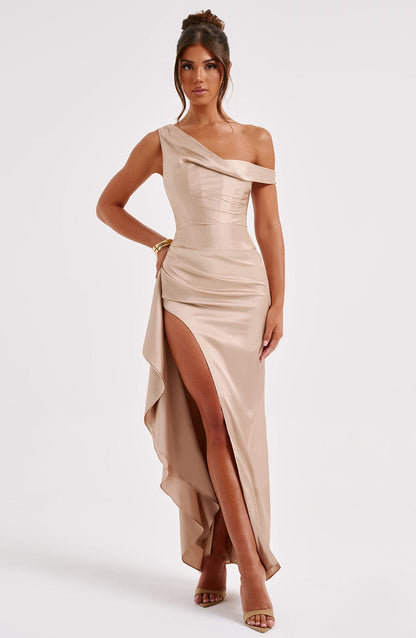 Robe longue Julienne - Champagne