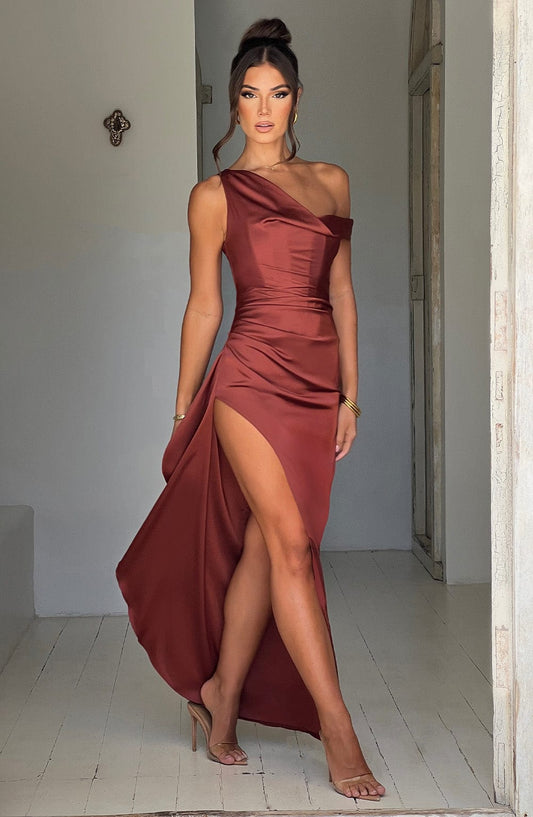 Robe longue Juliene - Rouille