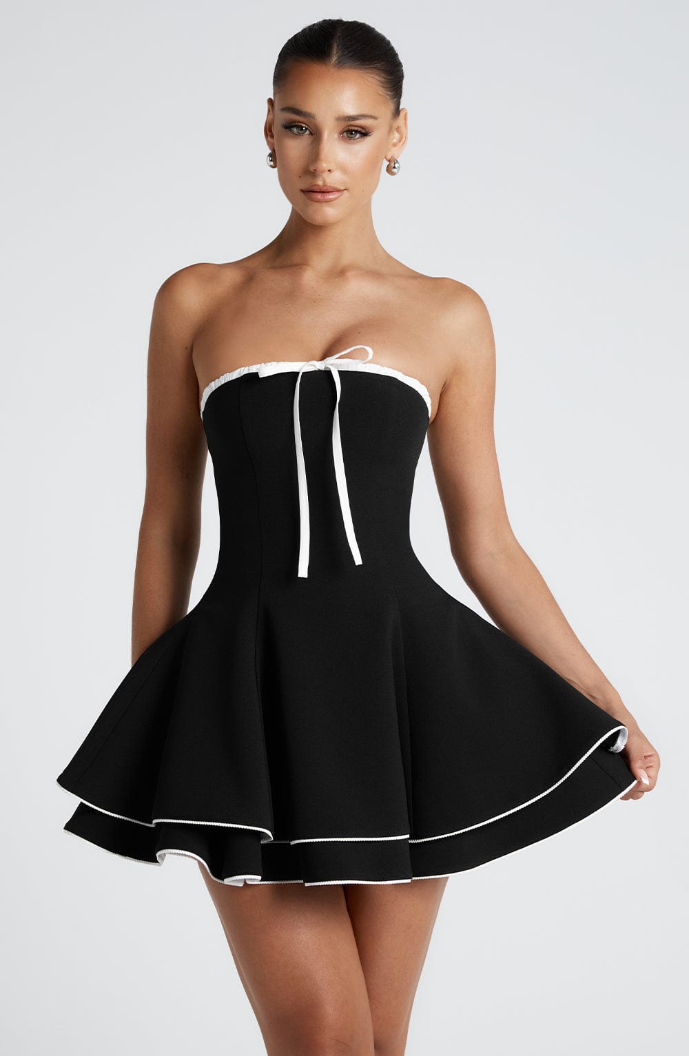 Juno Mini Dress - Black/White