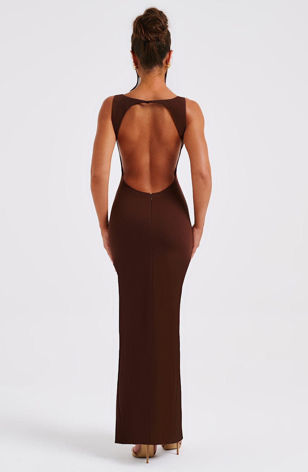 Robe longue Kassandra - Chocolat