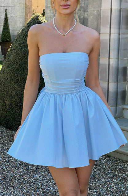 Robe courte Katrina - Bleu