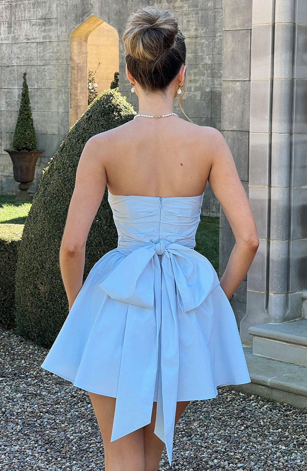 Robe courte Katrina - Bleu