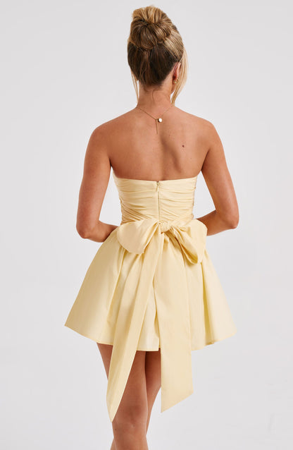 Robe courte Katrina - Citron