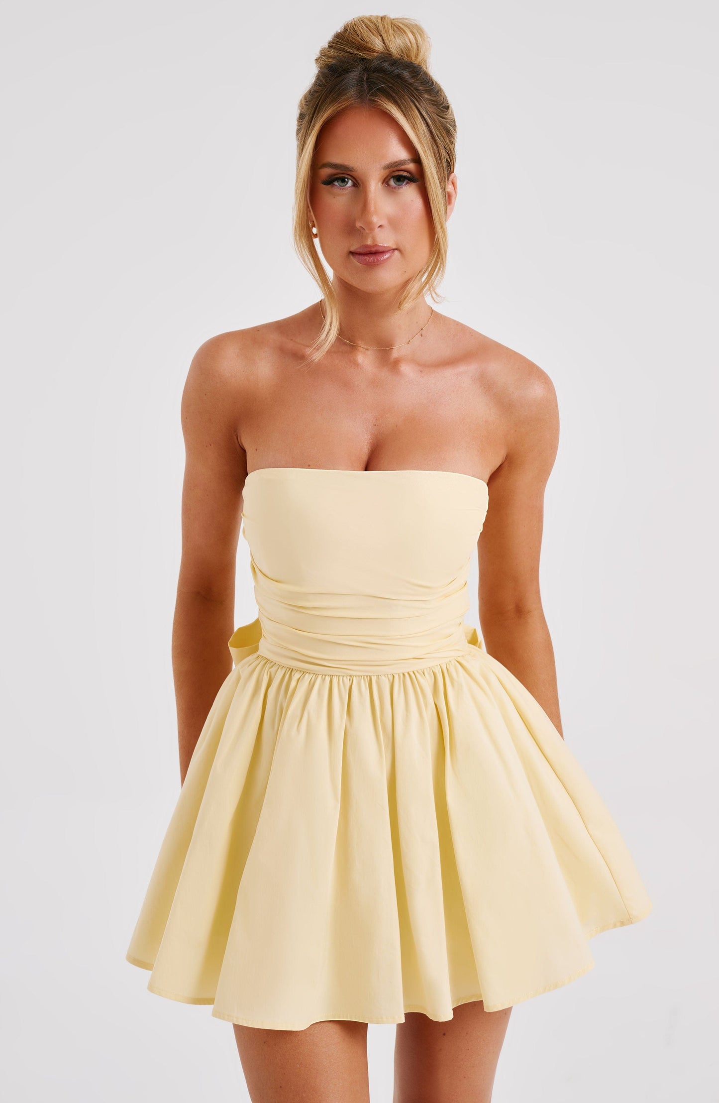 Robe courte Katrina - Citron