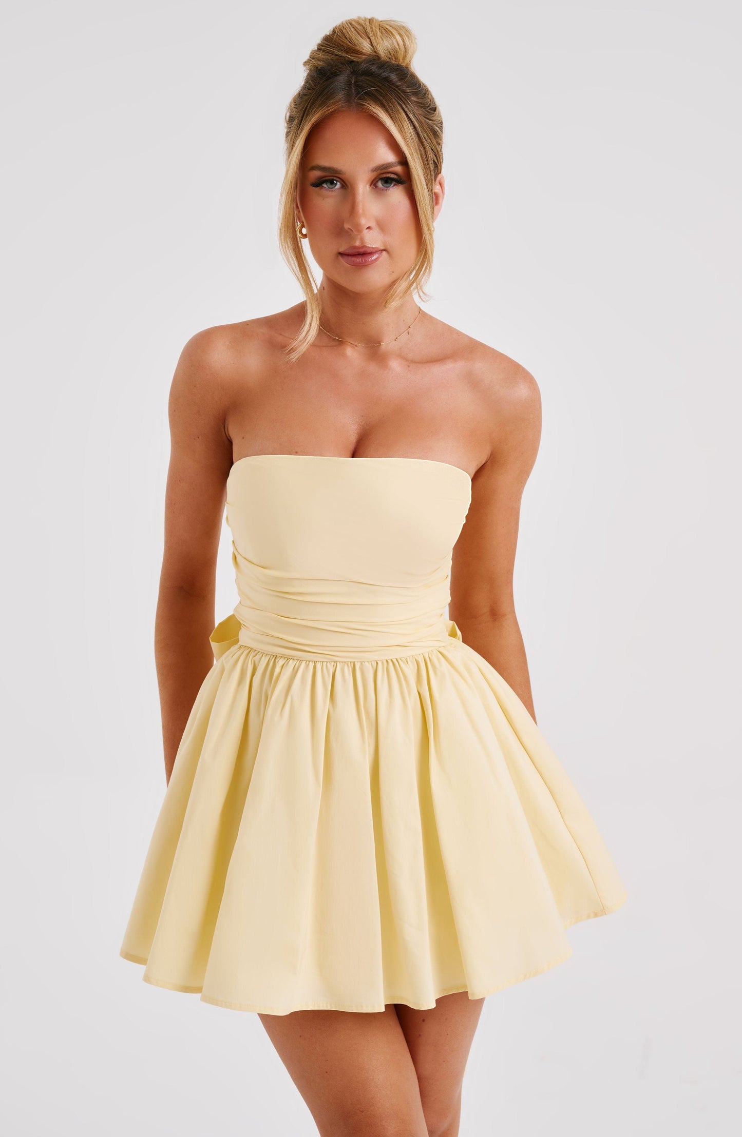 Robe courte Katrina - Citron