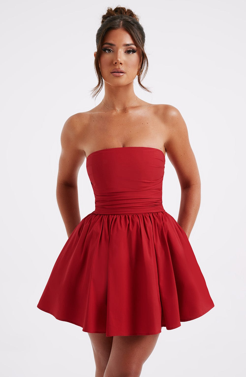 Robe courte Katrina - Rouge